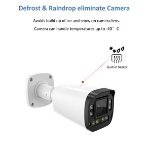 Freezer / Cold Storage Heated 5MP Bullet CCTV Security <strong>Network</strong> Camera for Cold Environment