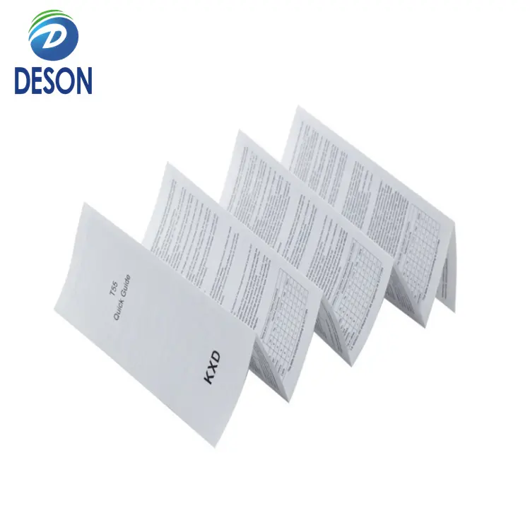 Deson catalogo personalizzato stampa manuale utente volantini di lusso Brochure opuscolo servizio di stampa di Design personalizzato