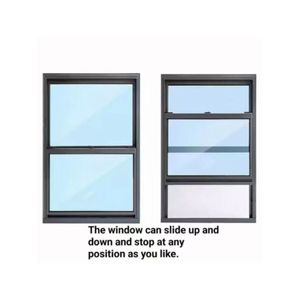 Elegance and Practicality of the American-Style PVC Double Hung <strong>Sash</strong> <strong>Window</strong> with Vertical Lift-Up and Slide Mechanisms - Product Image 2