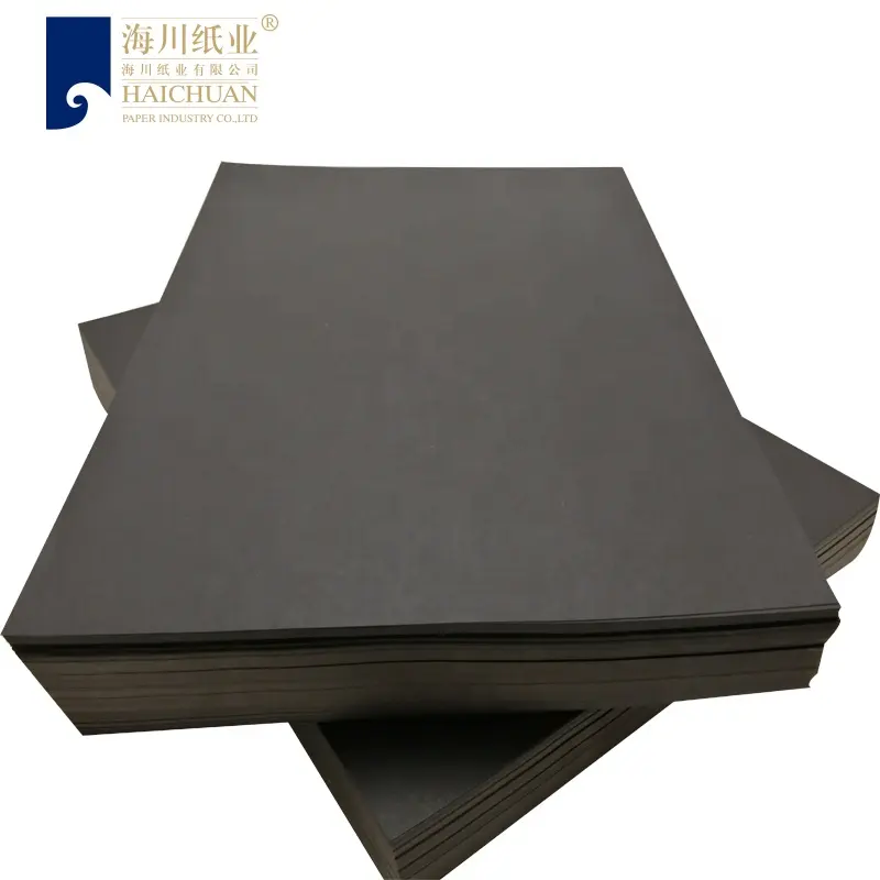 Cartón negro sólido sin grietas, fuerte, extensible, 50x70CM