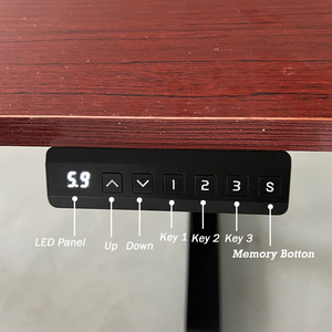 L形人体工程学3电机办公工作站站立式书桌高度可调坐式书桌 - Product Image 5