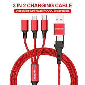 4 <strong>in</strong> <strong>1</strong> Fast Charging Cable 3 <strong>in</strong> <strong>2</strong> Data USB Type-c Micro Charger Cable - Product Image 2