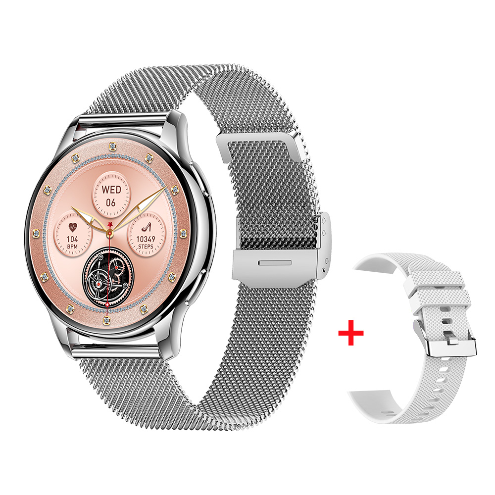 silver steel+grey silicone