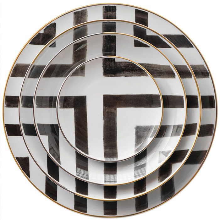 black-4pcs plate
