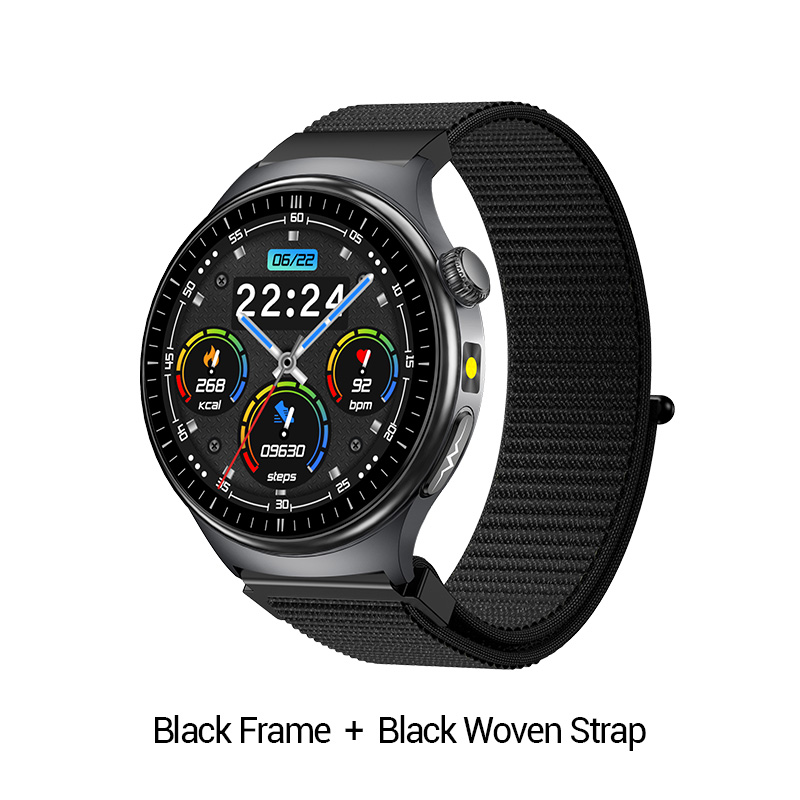 Black Frame + Black Woven Strap