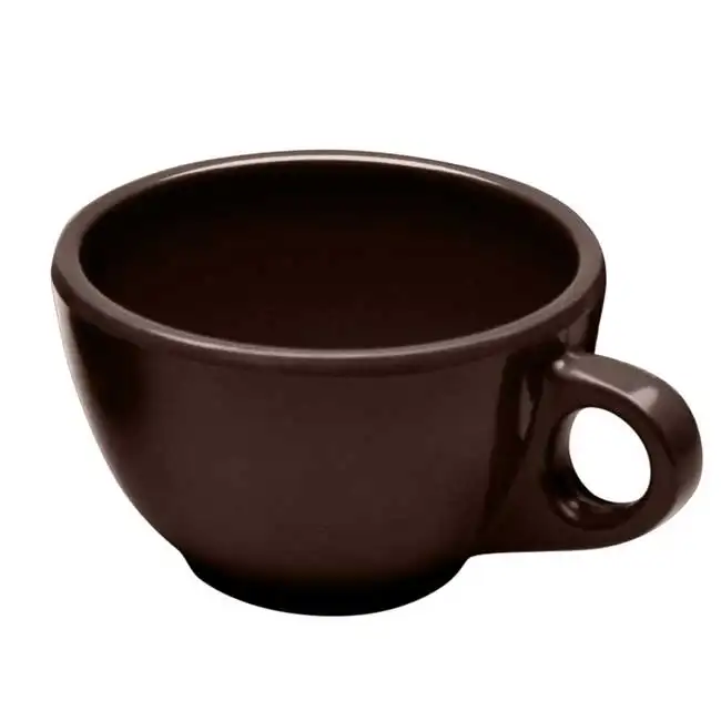 Otel partisi kullanımı tan kahve fincanları kahverengi iç, 7 renk tasarım 8 oz. Melamin plastik kupa bardak kahve