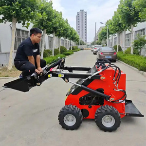 Free Shipping Mini Sikd <strong>Loader</strong> Stand on diesel Mini Skid Steer Crawler <strong>Loader</strong> for Landscape and Tree Care - Product Image 1