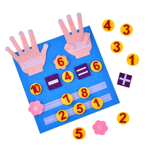 赤ちゃんの学習数学を数えるDIYフェルト指番号子供たちの学習のための教育玩具 - Product Image 4