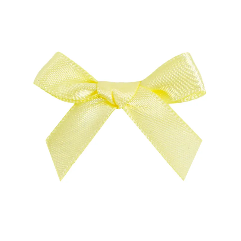 Nuovo arrivo vestiti fiocco giallo fiocco morbido da donna abbigliamento per matrimonio scatola decorazione fiocco a mano