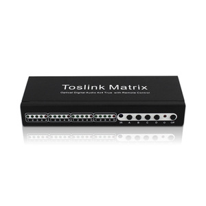 OEM Matrix 4x4 HDMI Matrix switch Splitter con audio óptico Toslink HDR ARC HDMI 4 en 4 salidas