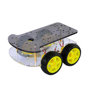 NUEVO Motor Smart Robot Car Chasis Kit Codificador de velocidad Caja de batería 2WD 4WD UNO Módulo ultrasónico para Arduino Kit