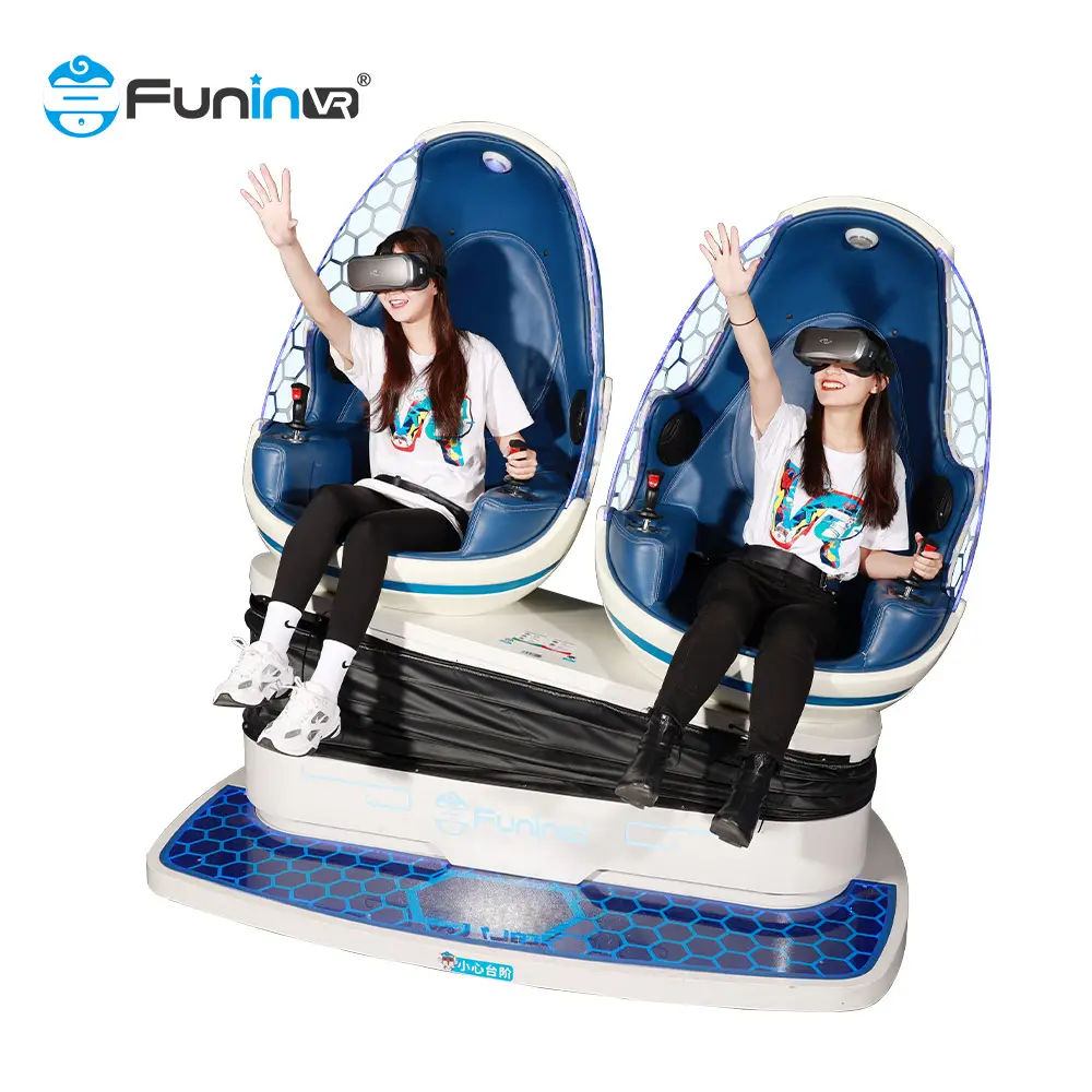 New VR Product Star Twin Seat Virtual Reality Egg Chair Shape VR Simulator motion ride 9d vr theme park