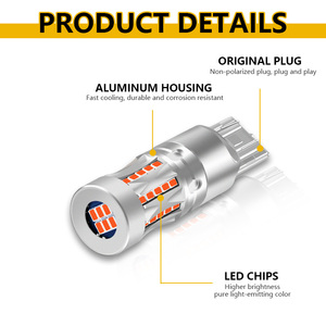 TGZ 46SMD ar-ge kaliteli LED T20 3030 ters arka fren genişliği pozisyon ampul 10-30V dönüş sinyali uyarı gösterge lambası