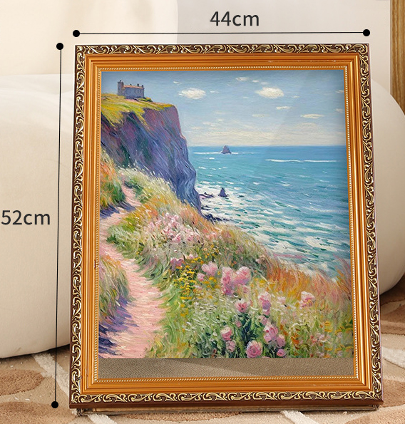 Fleurs de l'océan + cadre vintage