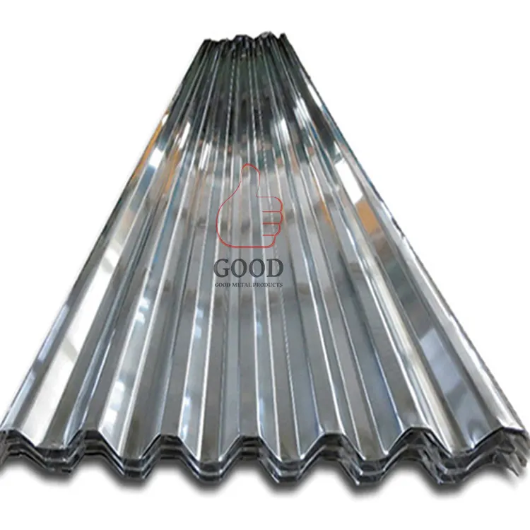 Usine bas prix GB 28 jauge aluminium zinc galvanisé tôle d'acier tôle de toiture ondulée