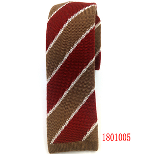 时尚实心涤纶针织涤纶领带男士定制材质圆点领带 - Product Image 5