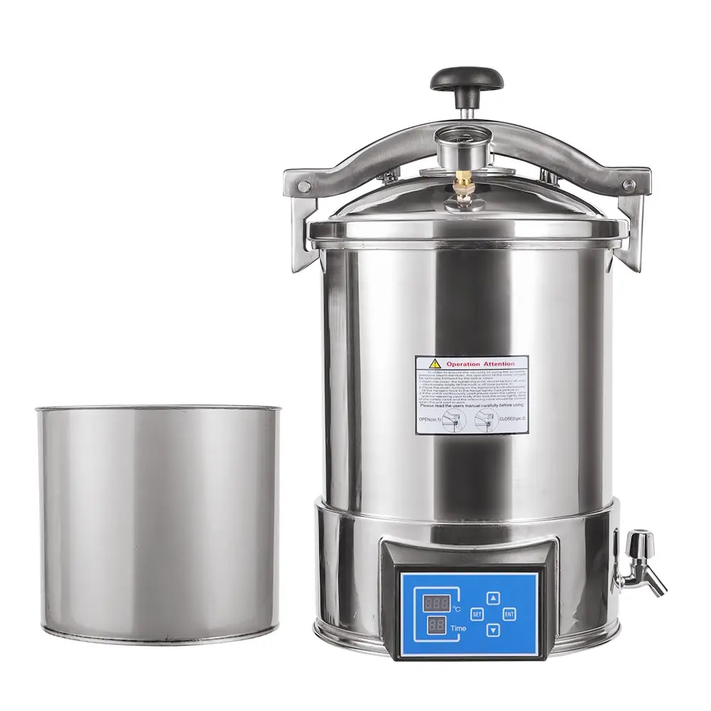 Máquina de esterilização em autoclave pequena HouYuan 18L 24L para venda