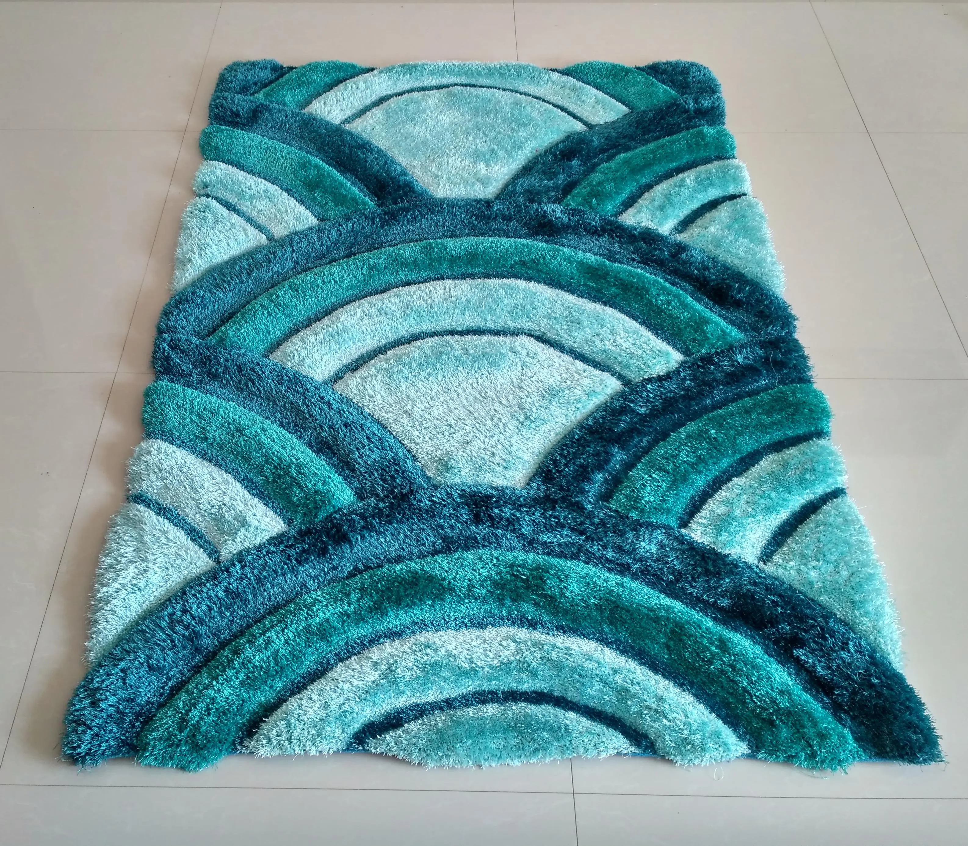 Tianjin carpet factory design Moderno 3D poliestere shaggy tappeto