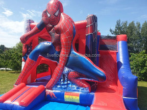 Spiderman Inflatable lâu đài bouncy trượt Combo dmuchaniec zjezdzalnia dmuchana dmuchany zamek - Product Image 4