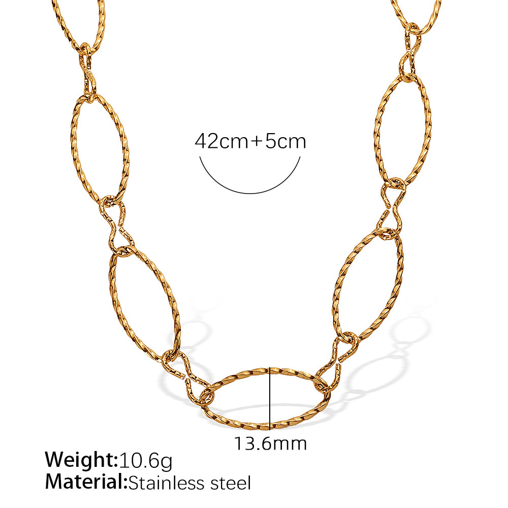 XL391G gold necklace
