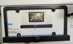 Easy Fit Solar Power US License Plate <strong>Wireless</strong> <strong>Reverse</strong> Camera with Parking Lines with New Design 4.3inch TFT LCD Display Monitor - Product Image 3