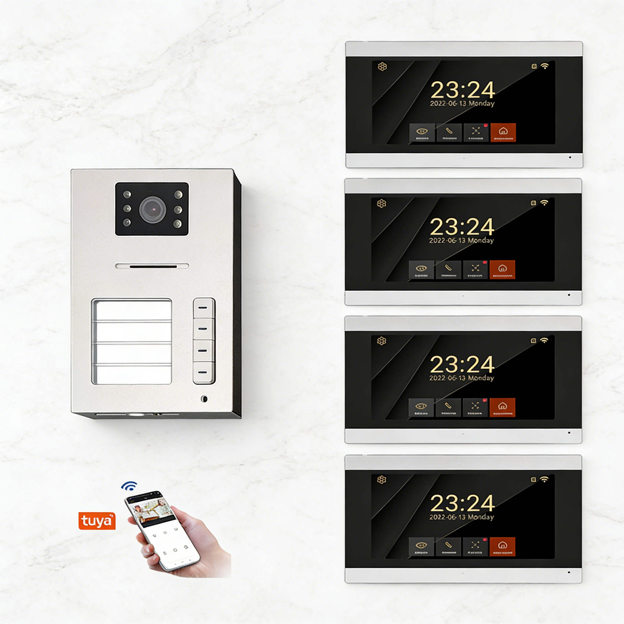 indoor screen+outdoor unit