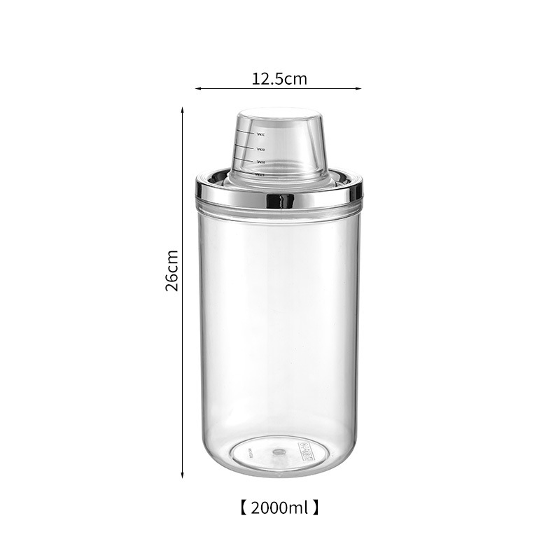 2000ml-large transparent white