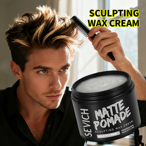 Profesyonel berber saç şekillendirme ürünleri nemlendirici formüle mat saç şekillendirici jöle erkekler için pomad - Product Image 4