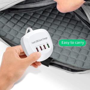5V 4A 7.2A 4 Port 18w 36w Qc3.0 Fast Charging Desk Placed Multi Usb Charger 4-port Usb Charging Station <strong>US</strong> EU UK <strong>AU</strong> <strong>Plug</strong> - Product Image 2