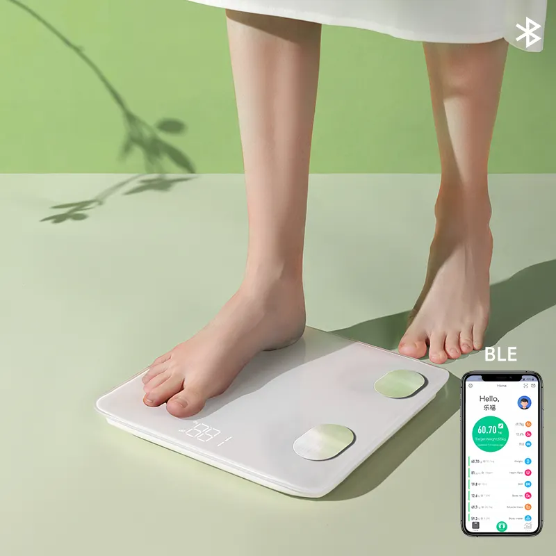 Báscula Digital electrónica para baño, Analizador de grasa corporal con Bluetooth, inteligente, 180kg, OEM