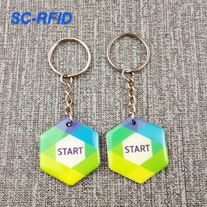 Big Size 13.56MHz NFC Epoxy Tag Waterproof NFC Google Review Epoxy Tag NFC Epoxy Menu Tag With QR <strong>Code</strong> for Access Control - Product Image 5