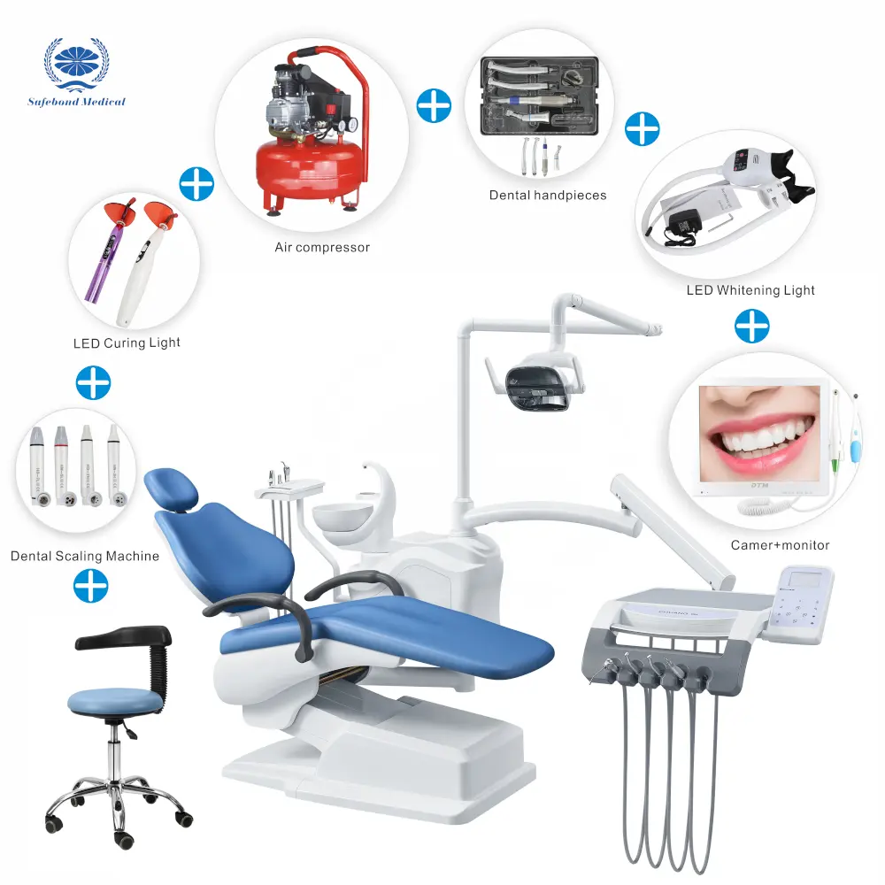 Conjunto Cadeira Odontológica Unidade odontológica confortável para clínica hospitalar