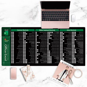 Alfombrilla de escritorio de acceso directo de Excel de alta calidad, alfombrilla de ratón de acceso directo para teclado XL,XXL, alfombrilla de ratón de escritorio personalizada de goma antideslizante extendida - Product Image 3