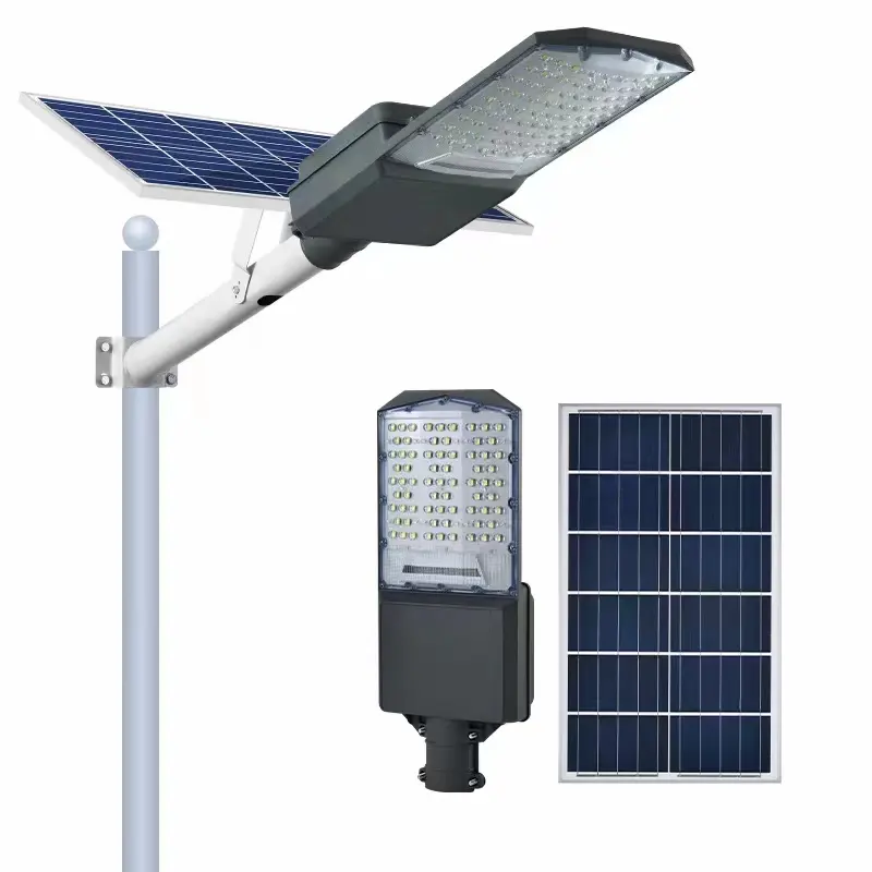 1000w 1500w 2000w Réverbère solaire boîtier de lumière solaire 12 h intelligent solaire LED lampadaire lumière solaire boîtier de lumière solaire