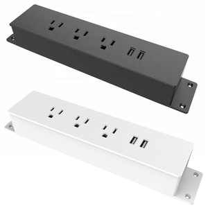 JOYE-enchufe empotrado de alta gama con 3 puertos de CA, toma de corriente de escritorio con USB