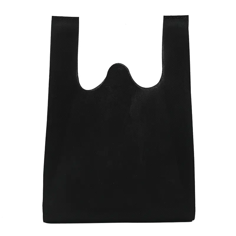 Bolso de compras reutilizable con logotipo impreso personalizado, bolsa de regalo no tejida
