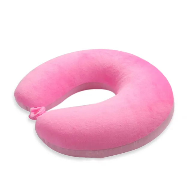 U Shape Colorful Neck Pillow With Customized Logo Printing Travel Pillow