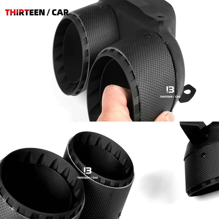 Exhaust Pipe for BMW X5 X6 X7 G05 G06 G07 of Year 19-24 Carbon Fibre Muffler Tailpipes Exhaust Tips