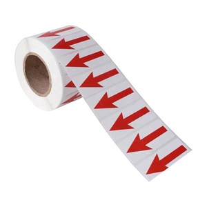 LiteMark Durable Gloss Finish <strong>Red</strong> 8 X 3 Inch Warehouse Directional Arrow <strong>Decal</strong> Vinyl Stickers Great for Floors Ceilings Wall - Product Image 3