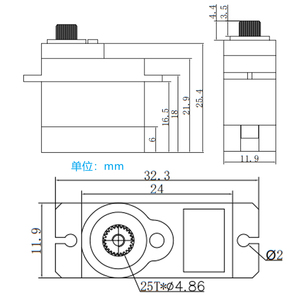 GDW dsdsmg Mini 9g 12g mikro Servo akıllı Servo Motor RC araba/uçak/Robot kiti 5kg tork plastik dişli dayanıklı Metal hobi bölüm - Product Image 5