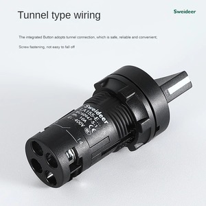 Hot Selling 22mm Self-<strong>Reset</strong> 3 Poles Rotary <strong>Switch</strong> with Key 2 Gear Power Knob <strong>Push</strong> <strong>Button</strong> <strong>Switches</strong> for Equipment - Product Image 4