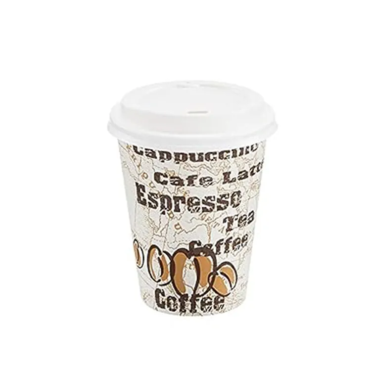 Vaso de papel para hornear, tazas calientes forradas de Pla, 12 oz, 16oz, a la venta