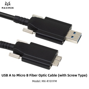 สาย3.0 USB ชนิด2.0ชนิด A ถึง Micro-B ที่มีความยืดหยุ่นสูงด้วยสกรูสำหรับใช้ในอุตสาหกรรมกล้องและคอมพิวเตอร์ - Product Image 3
