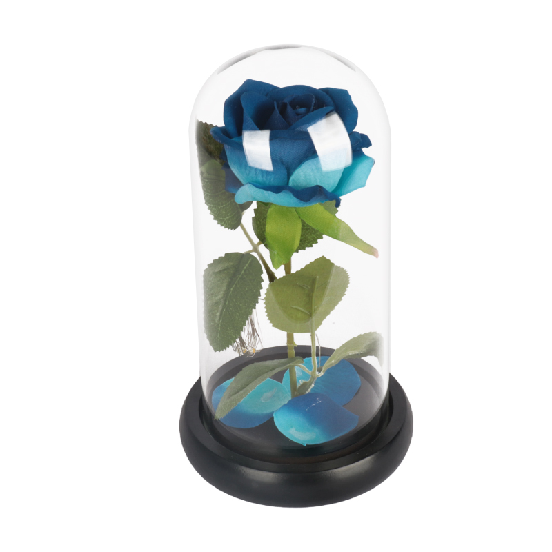 Bleu rose base noire avec des lumières