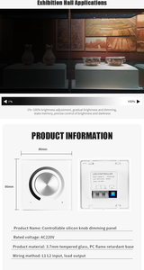 <strong>AU</strong>/US Standard Smart Home Wall Switch Glass Panel Touch Sensor LED Light Dimmer Remote Control Factory <strong>Direct</strong> Sale Max. 300w 6a - Product Image 6