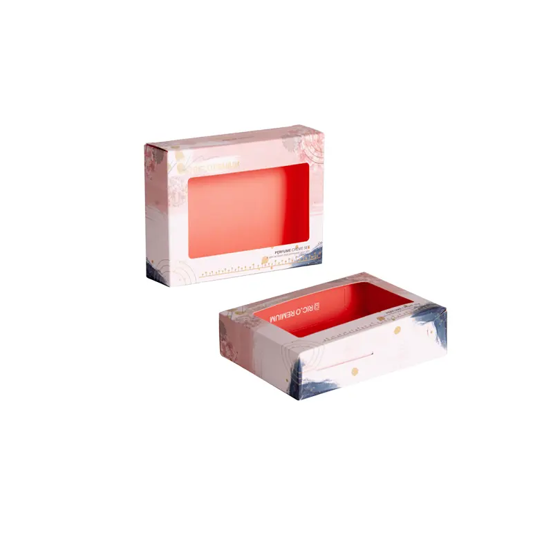 Logo del marchio stampato su misura cosmetici per la cura della pelle regalo crema dentifricio scatola di cartone per finestra