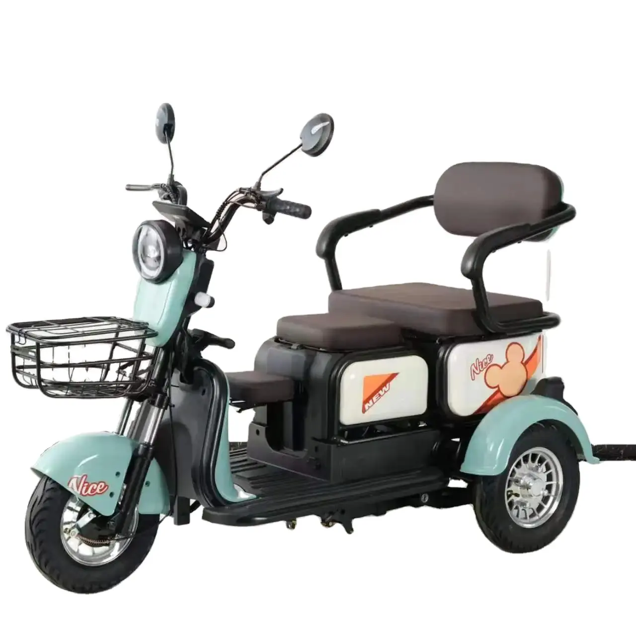 Triciclo elétrico para adultos trimotos 48V/60V preço barato triciclo atacado três rodas