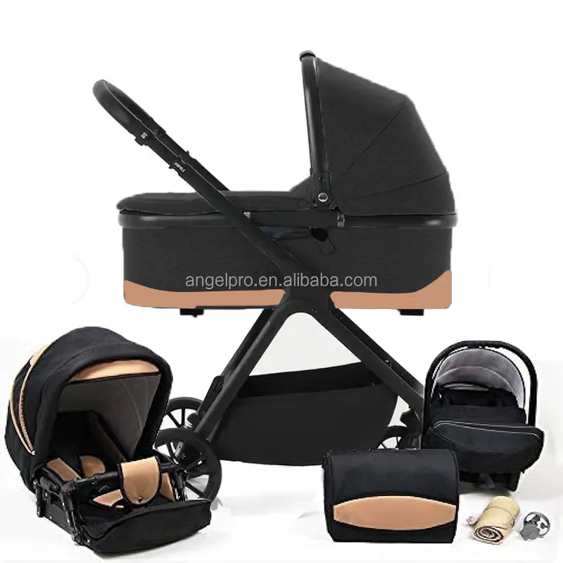 Polonia Turquía Georgia Productos para bebés 2024 Trending Baby Stroller 3 en 1 Baby Pram Carrier Kid