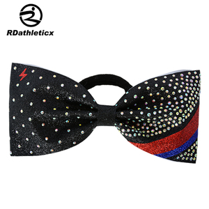 <strong>Cheer</strong> and Dance Hair <strong>Bow</strong> Large Sublimation Any Color and Design Team <strong>Bow</strong> With Rhinestones - Product Image 4