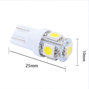 รถ12โวลต์ Canbus 5050 5LED อ่านกวาดล้างความกว้างตัวบ่งชี้ป้ายทะเบียนป้ายแผ่นนำหลอดไฟ T10 Led สำหรับรถยนต์